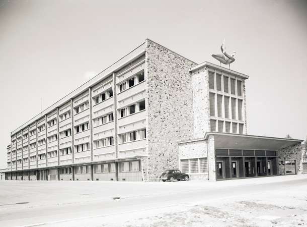 Vue générale des bâtiments de la Cité scolaire d’Amiens en 1959 © Archives municipales et communautaires d'Amiens_11Z1619, fonds Maurice Duvanel