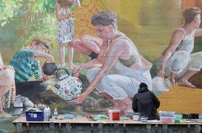 Fresque Rouge Hartley © Laurent Rousselin