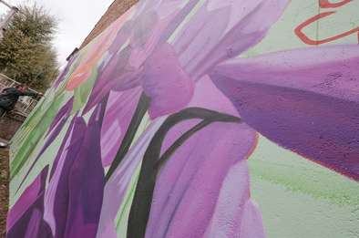 Fresque Thiago Mazza © Laurent Rousselin