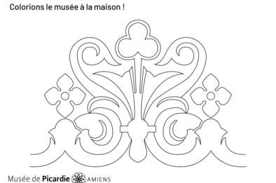 coloriage décor chapelle 1 - Création Nathalie Sénès © Création Nathalie Sénès