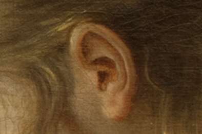 Oreille - "La Mélancolie" de Constance Charpentier (détail)