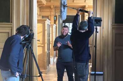 Tournage du film de Nota Bene au Musée de Picardie © Nota Bene / Somme Tourisme / Musée de Picardie