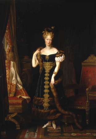 Alexandre-Jean Dubois-Drahonet, "Portrait en pied de S. A. R. Madame, duchesse de Berry", 1828 © Claude Gheerbrant / Musée de Picardie