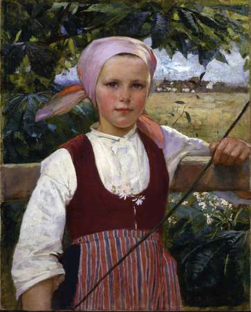Hugo Salmson, La petite Suédoise, vers 1883  © Marc Jeanneteau - Musée de Picardie 