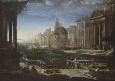 Alessandro Salucci, atelier, "Vue d'un canal bordé d'architectures", v 1650 © Michel Bourguet - Musée de Picardie