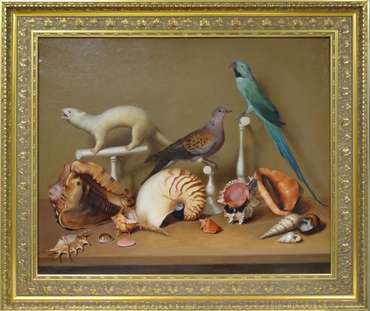 Henri Dupuis (1819 – 1889), "Le cabinet d’histoire naturelle", vers 1860, huile sur toile, Inv. 412 CD, Saint-Omer, musée Henri Dupuis © Musées de Saint-Omer © Musées de Saint-Omer