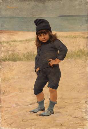Jules Lefebvre (1834- 1912), Portrait de Maurice, l’un des fils de l’artiste, 1888 © Irwin Leullier/ Musée de Picardie Jules Lefebvre (1834- 1912), Portrait de Maurice, l’un des fils de l’artiste, 1888 © Irwin Leullier/ Musée de Picardie