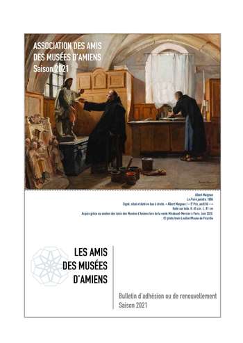 COUV Bulletin d'adhésion 2021 - Les Amis des Musées d'Amiens