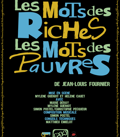 Affiche les mots des riches les mots des pauvres