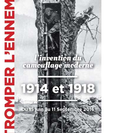 Flyer exposition "Tromper l'ennemi" © Pour Amiens Métropole Flyer exposition "Tromper l'ennemi" © Pour Amiens Métropole