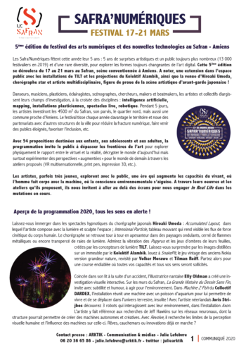 Communiqué de presse Communiqué de presse