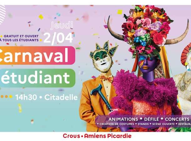 Affiche du carnaval du Crous 2026 © CROUS 