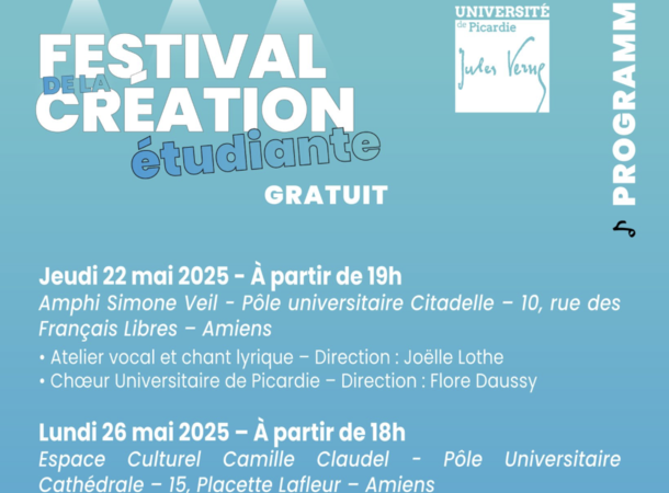 affiche festival upjv © UPJV affiche festival upjv © UPJV