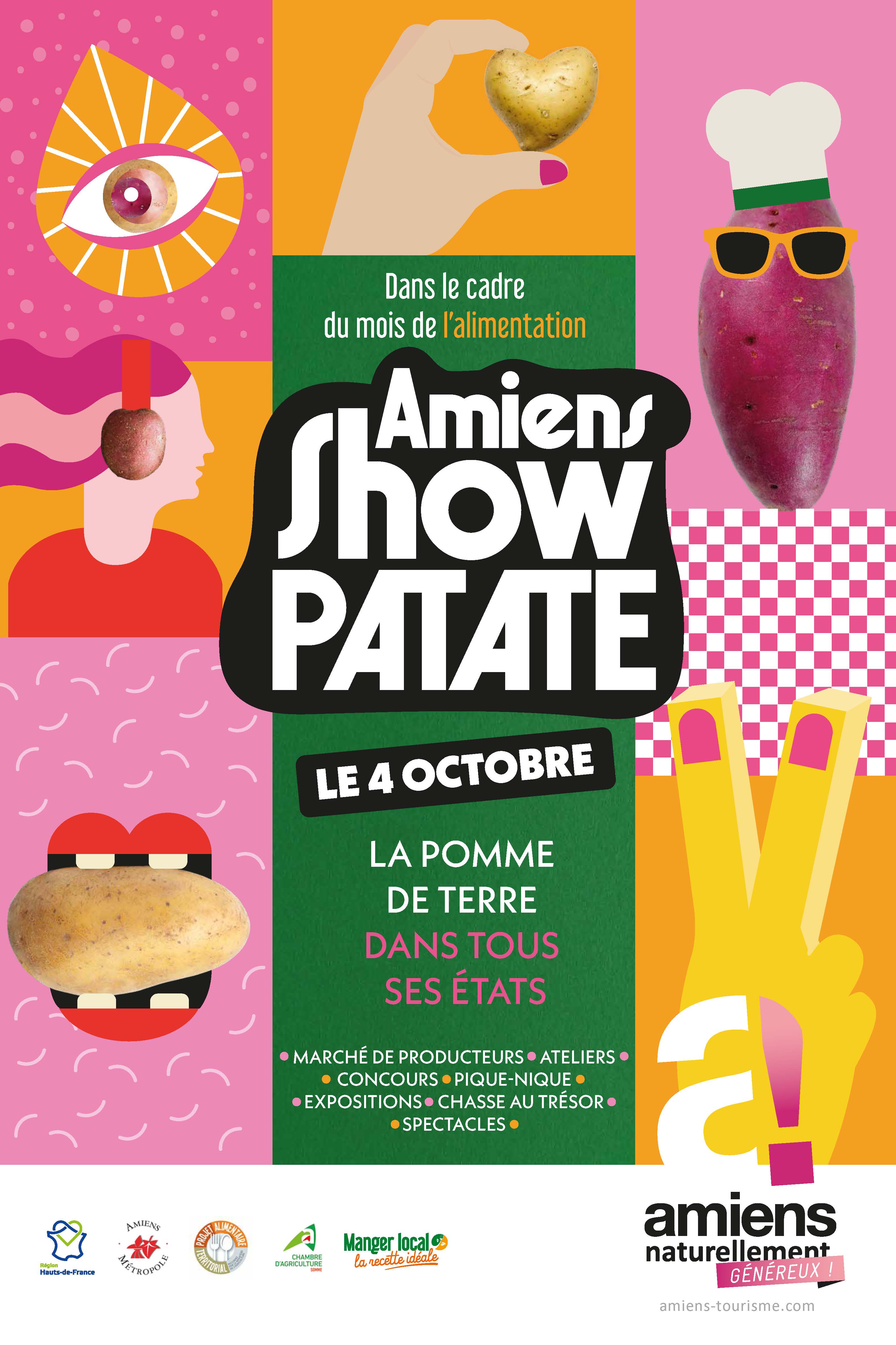 Affiche Amiens Show Patate © OT Amiens Métropole