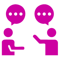 Pictogramme discussion Pictogramme discussion