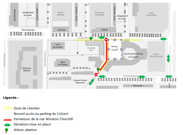 Travaux rue Colvert Travaux rue Colvert